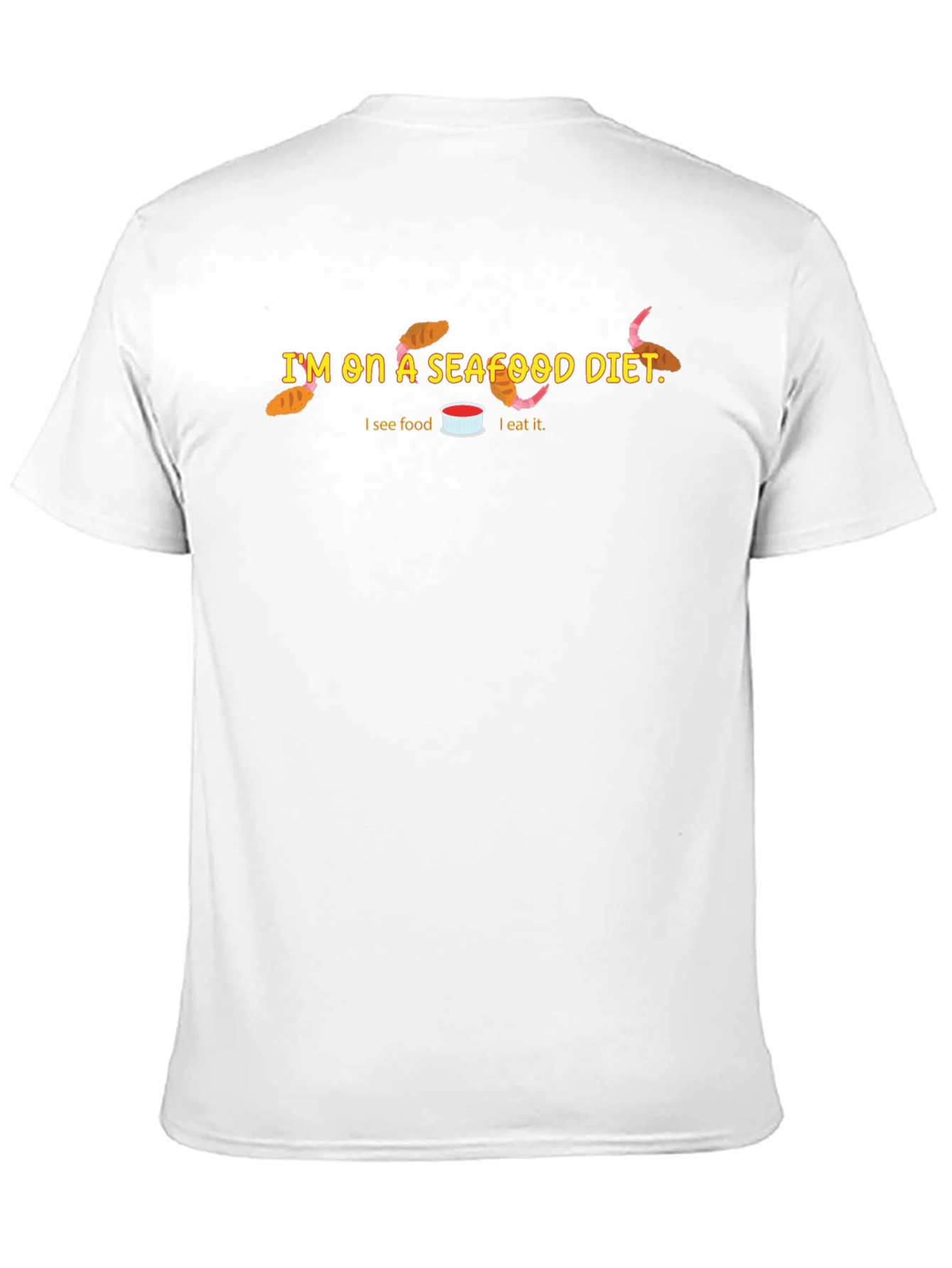 Seafood Diet Funny Graphic T-Shirt
