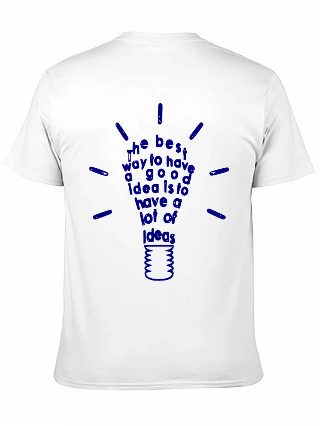 Ideas Lightbulb Graphic T-Shirt - Inspiring Design