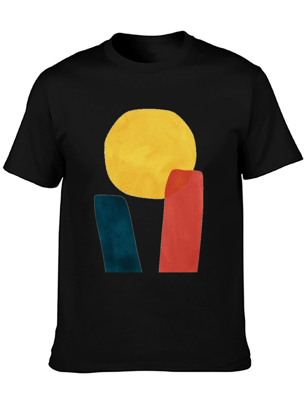 Abstract Sun Graphic Tee - Modern Art T-Shirt