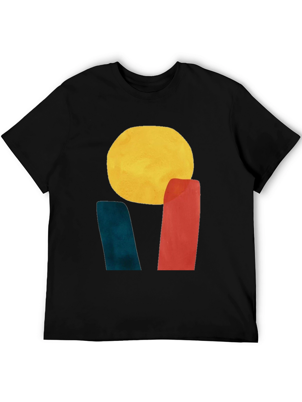 Abstract Sun Graphic Tee - Modern Art T-Shirt
