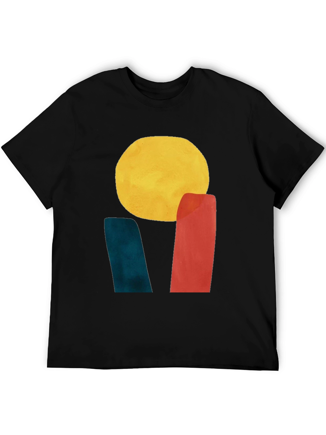 Abstract Sun Graphic Tee - Modern Art T-Shirt