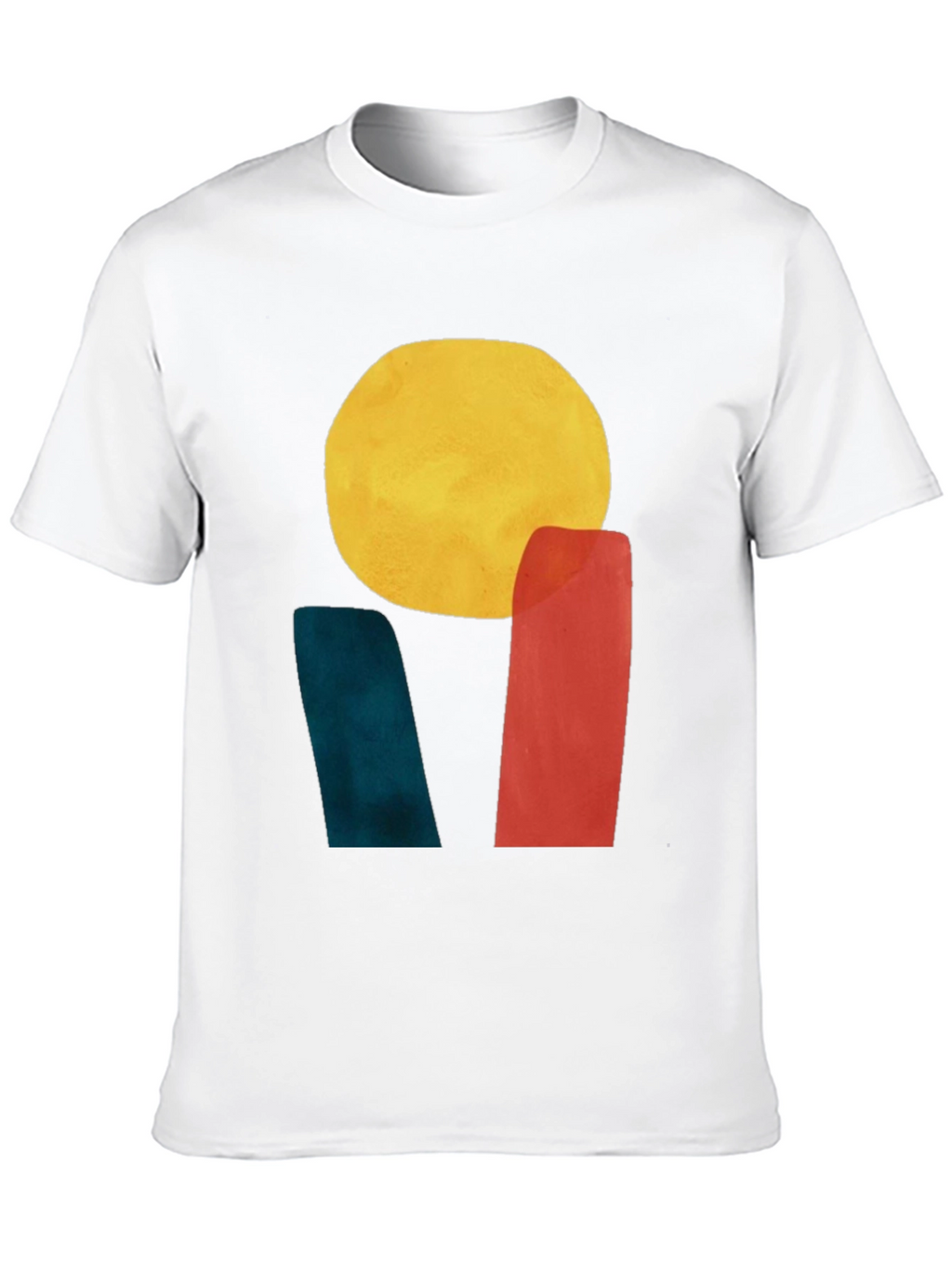 Abstract Sun Graphic Tee - Modern Art T-Shirt