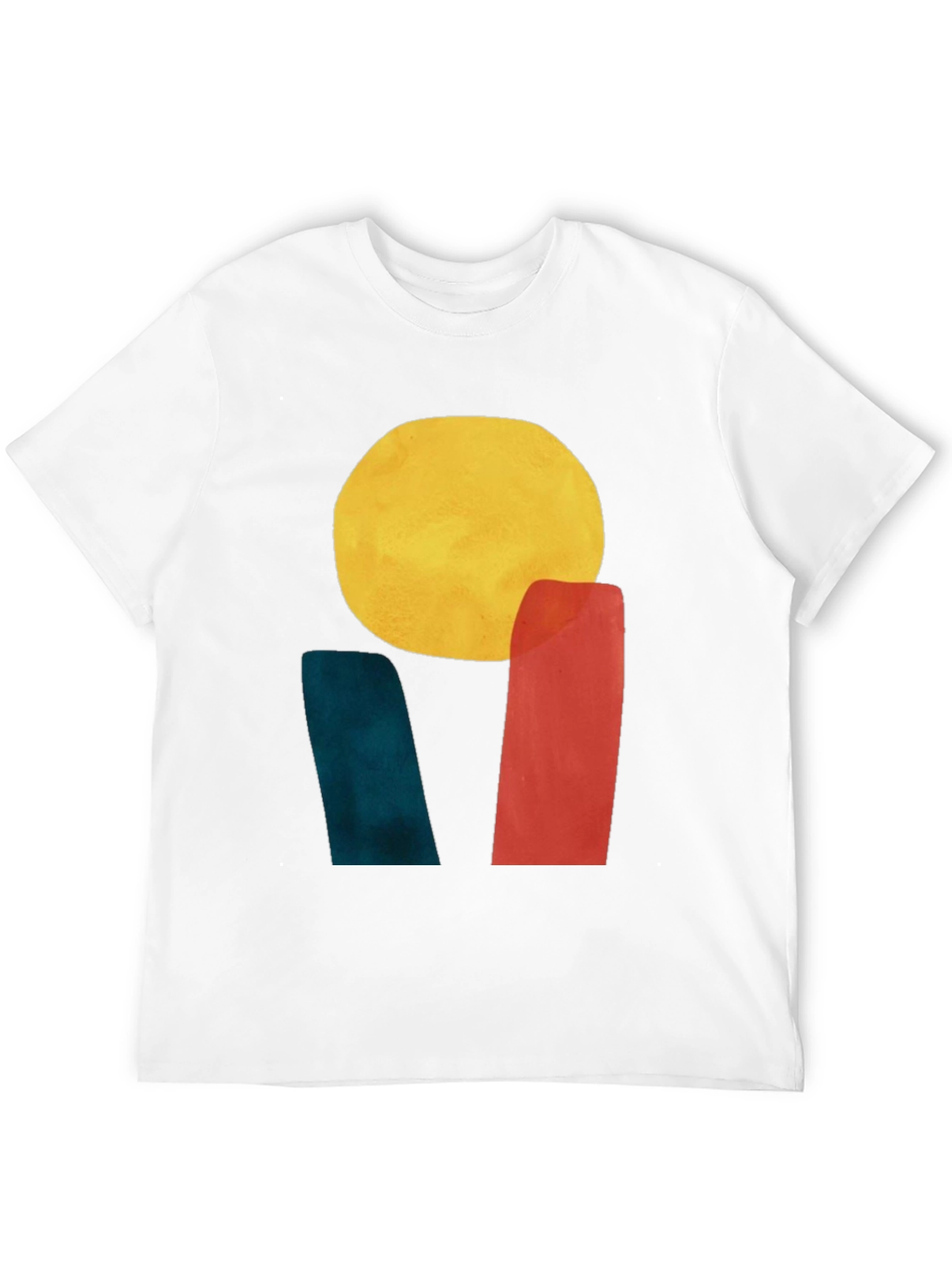 Abstract Sun Graphic Tee - Modern Art T-Shirt
