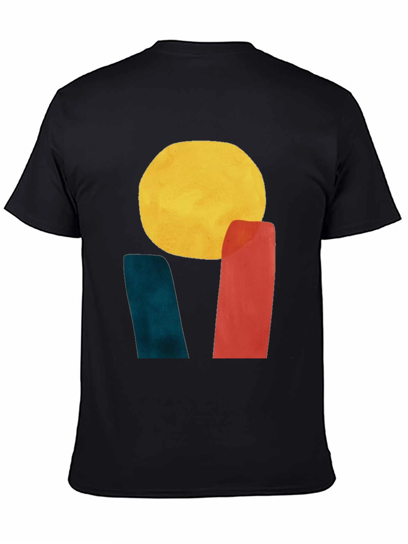 Abstract Sun Graphic Tee - Modern Art T-Shirt