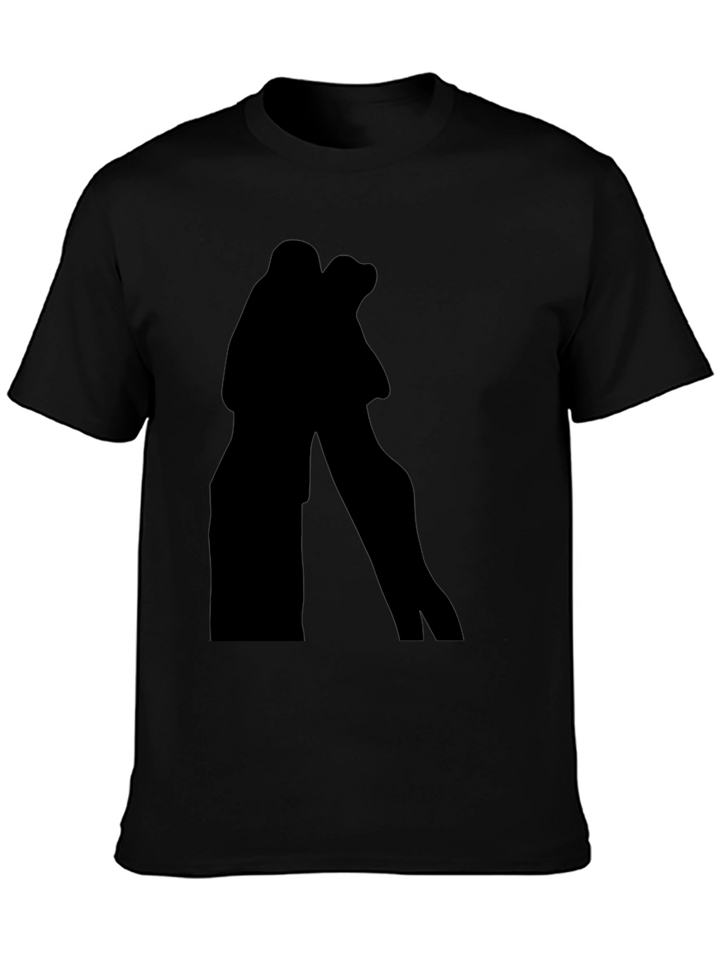 Silhouette Couple Black T-Shirt