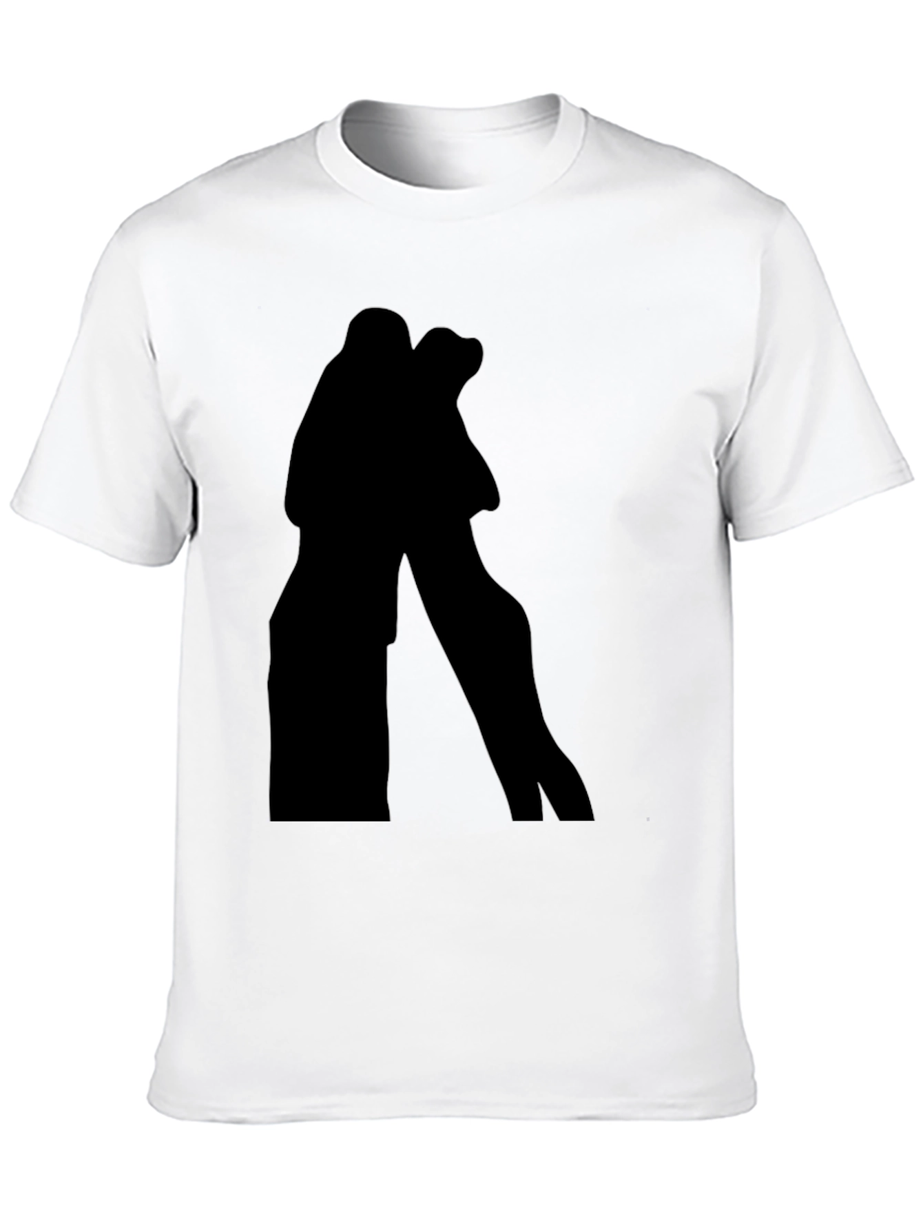 Silhouette Couple Black T-Shirt
