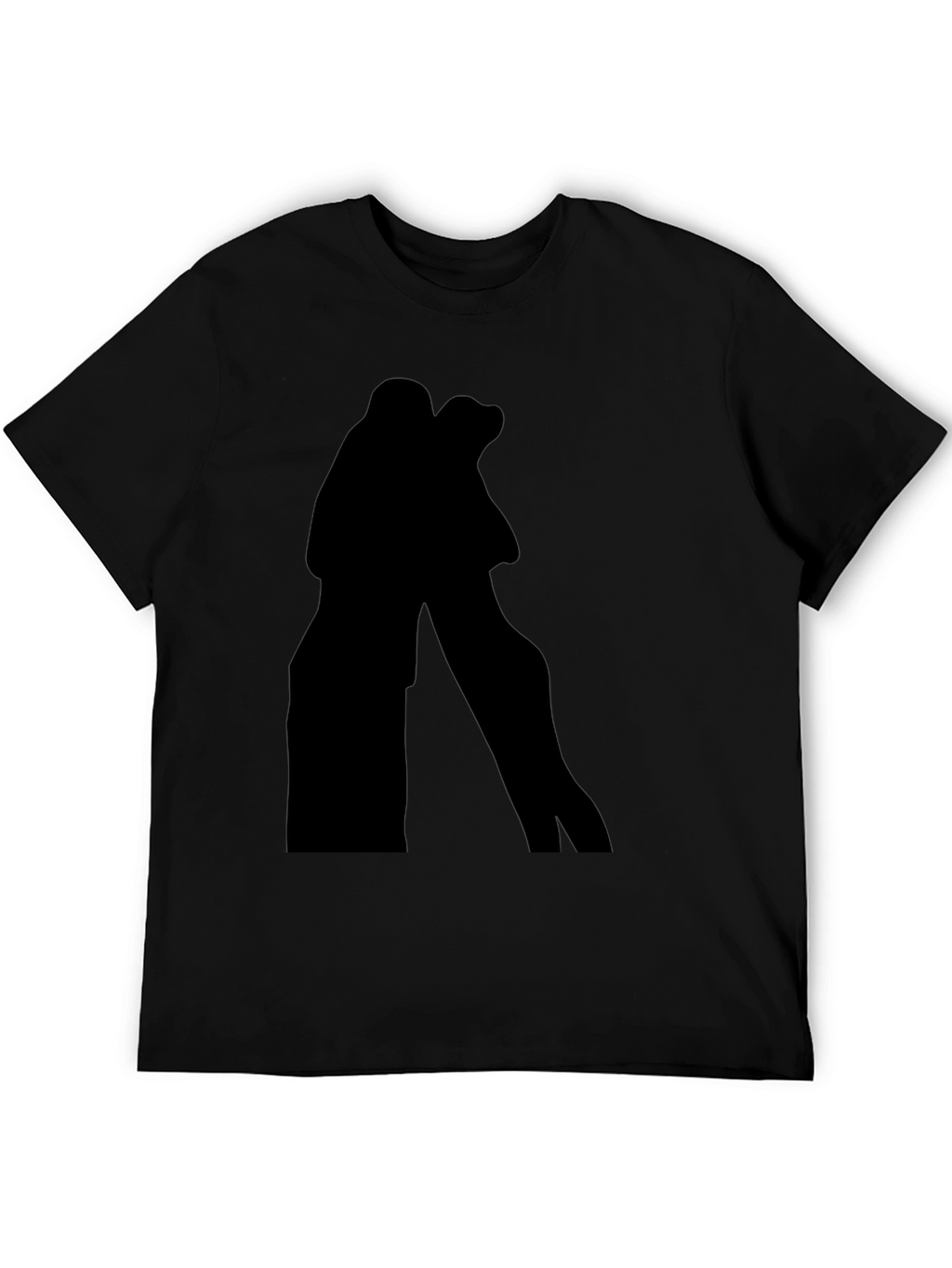 Silhouette Couple Black T-Shirt