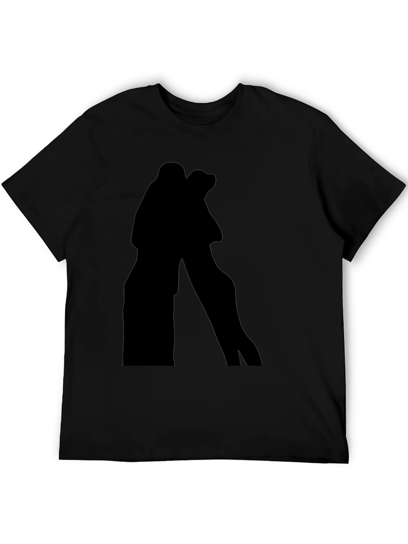 Silhouette Couple Black T-Shirt