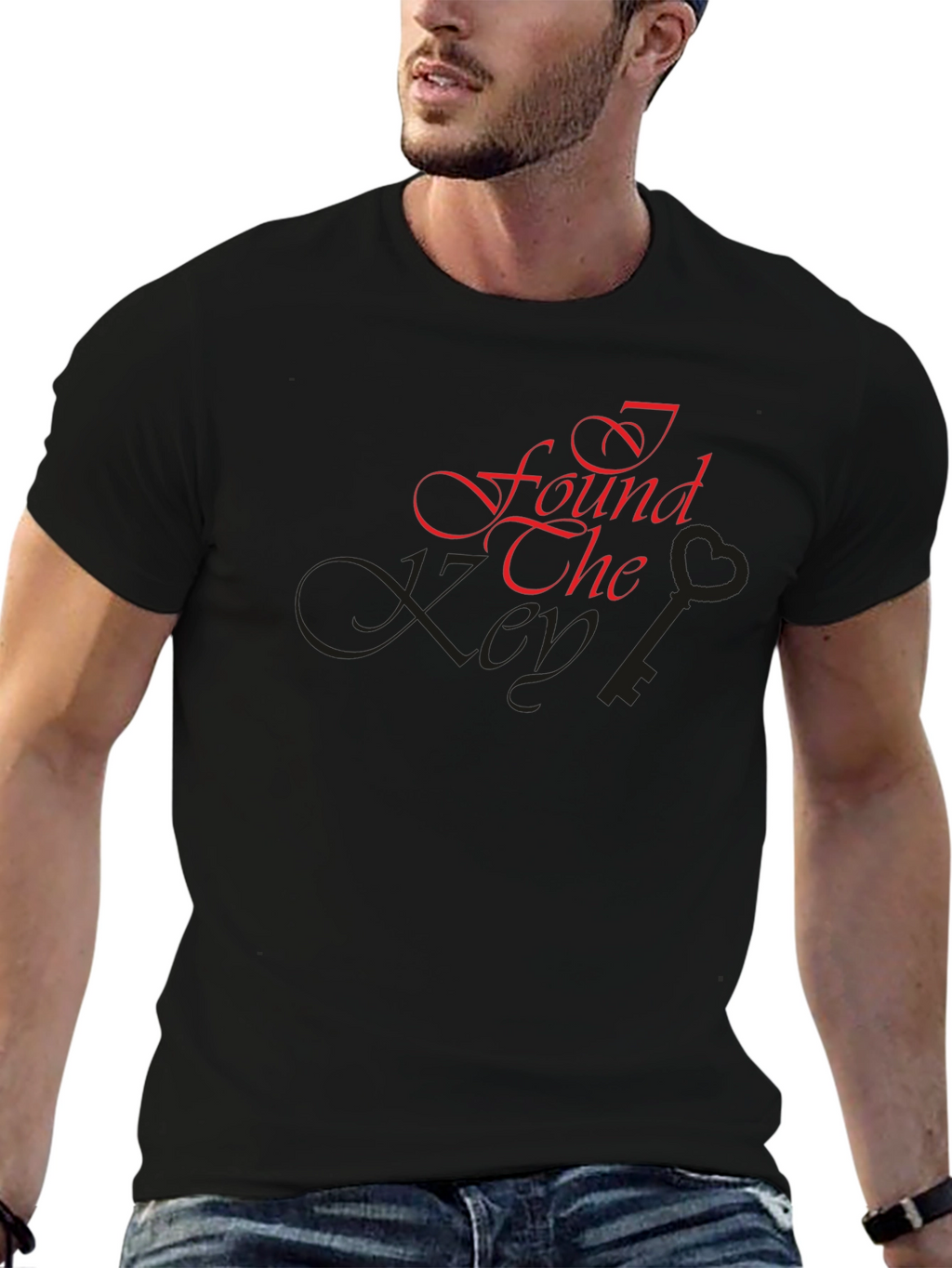 I Found The Key Black T-Shirt
