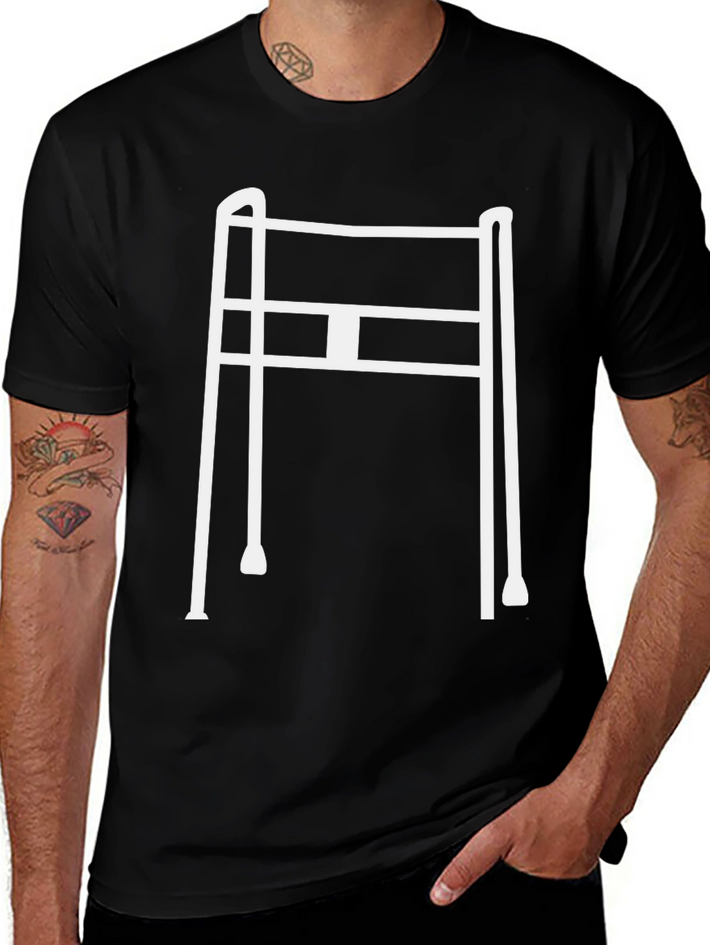 Mobility Aid Graphic Tee - Black
