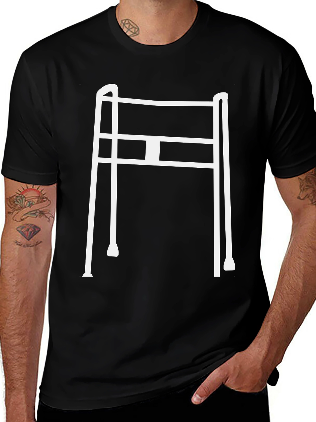 Mobility Aid Graphic Tee - Black