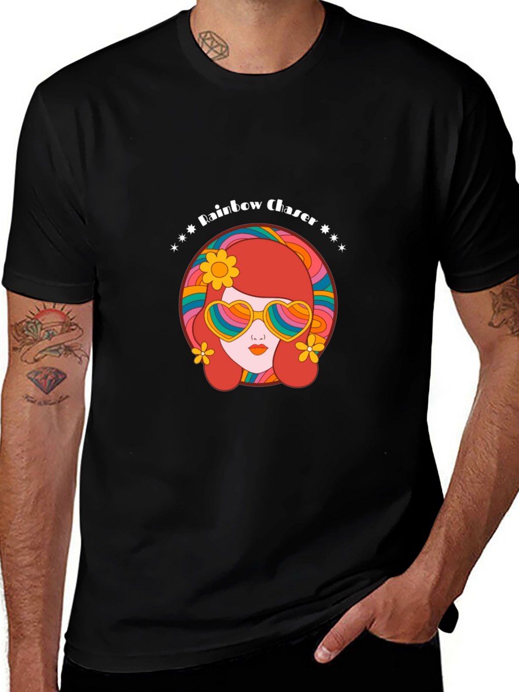 Retro Rainbow Chaser Graphic Tee