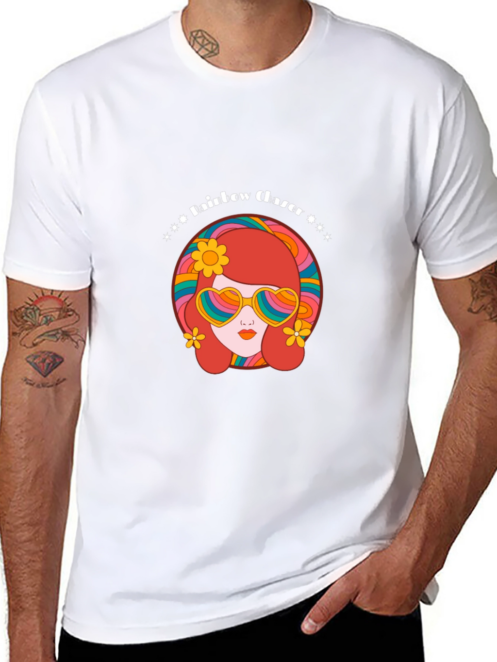 Retro Rainbow Chaser Graphic Tee