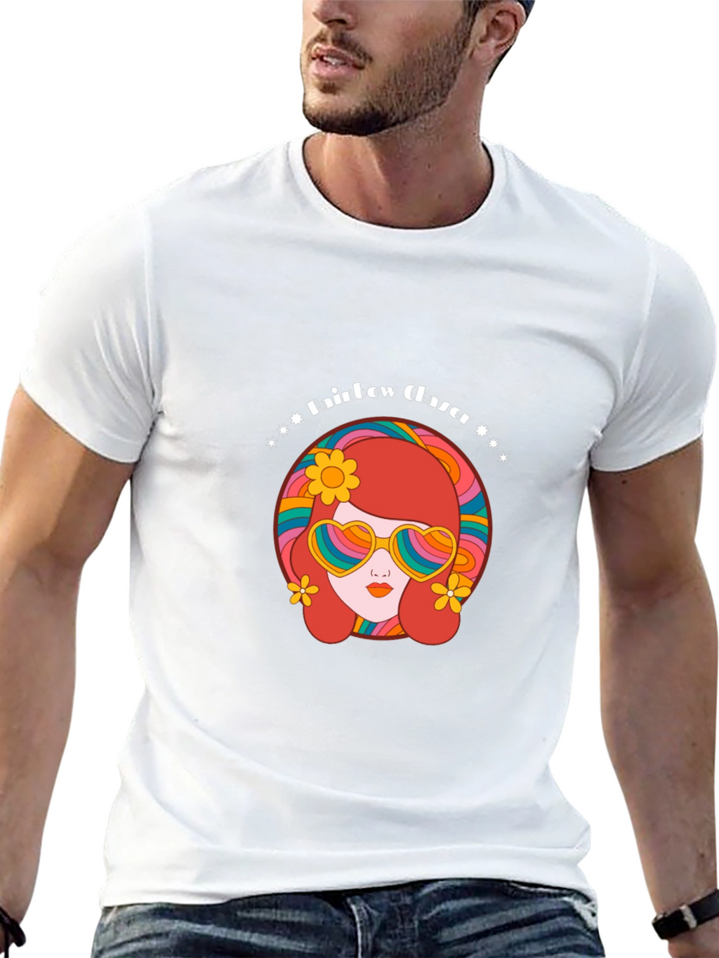 Retro Rainbow Chaser Graphic Tee