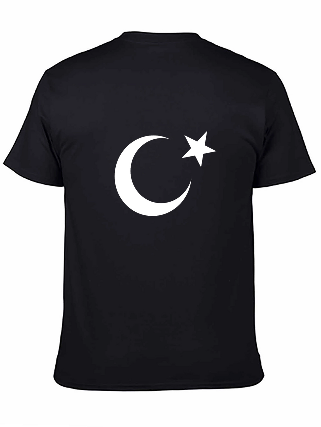 Crescent Moon & Star Black T-Shirt