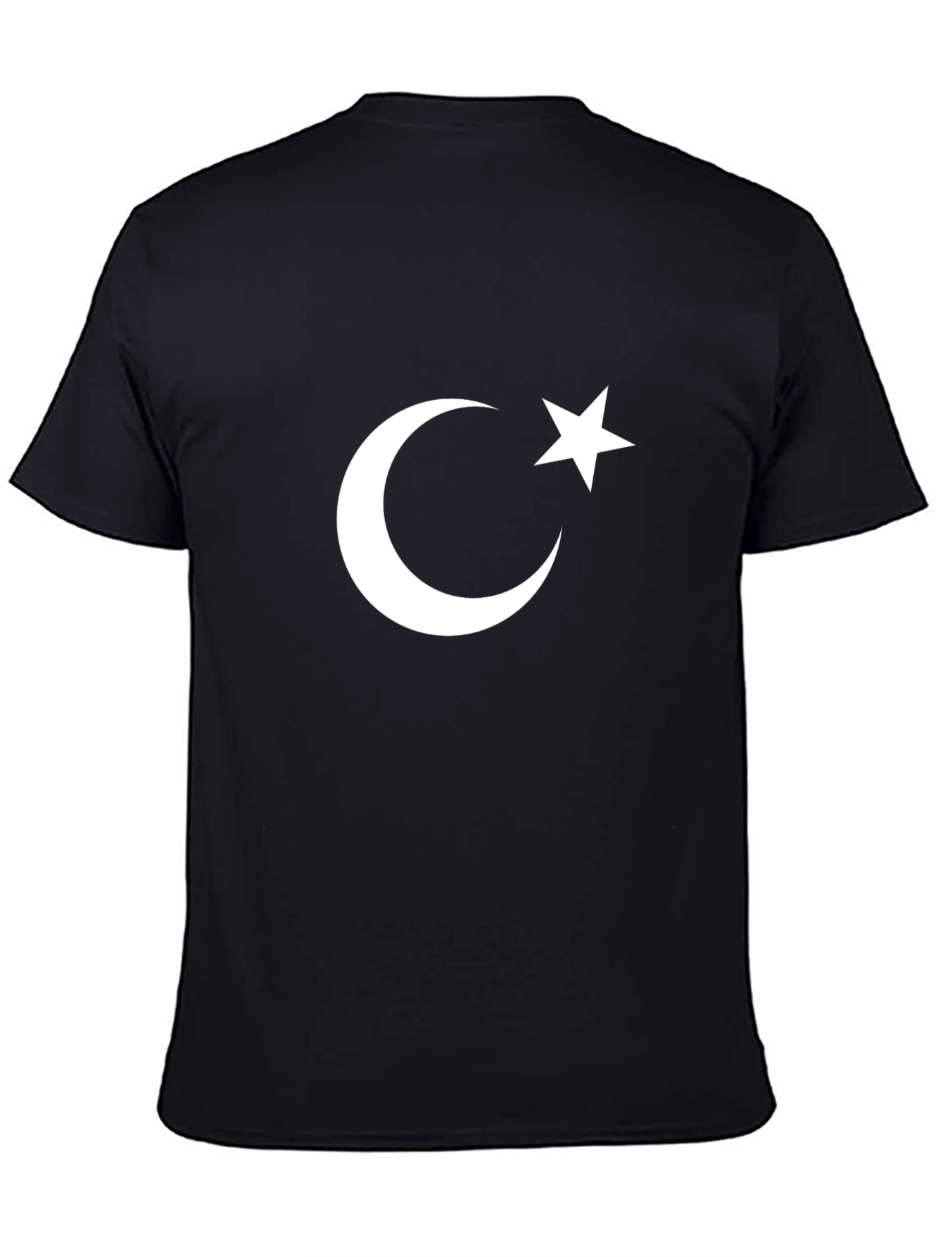 Crescent Moon & Star Black T-Shirt
