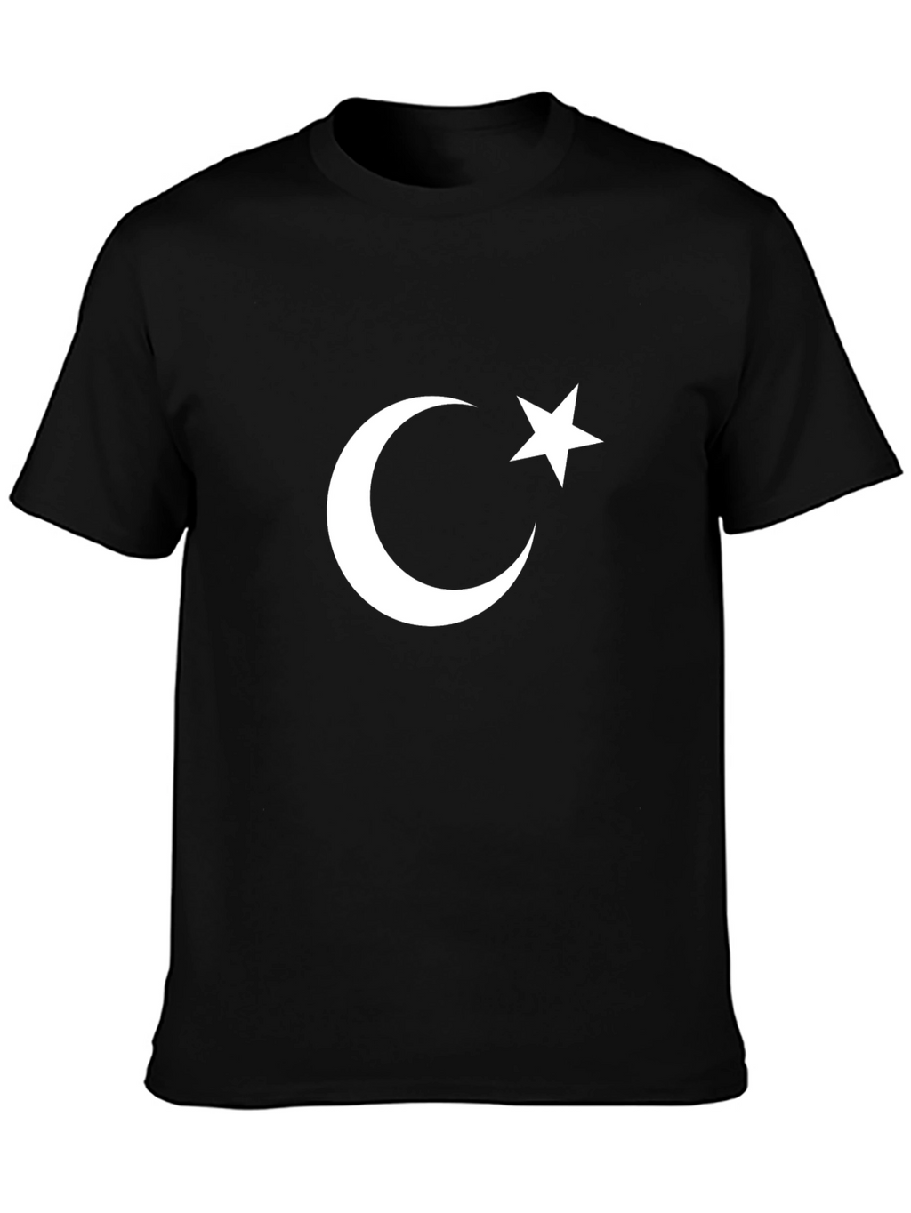 Crescent Moon & Star Black T-Shirt