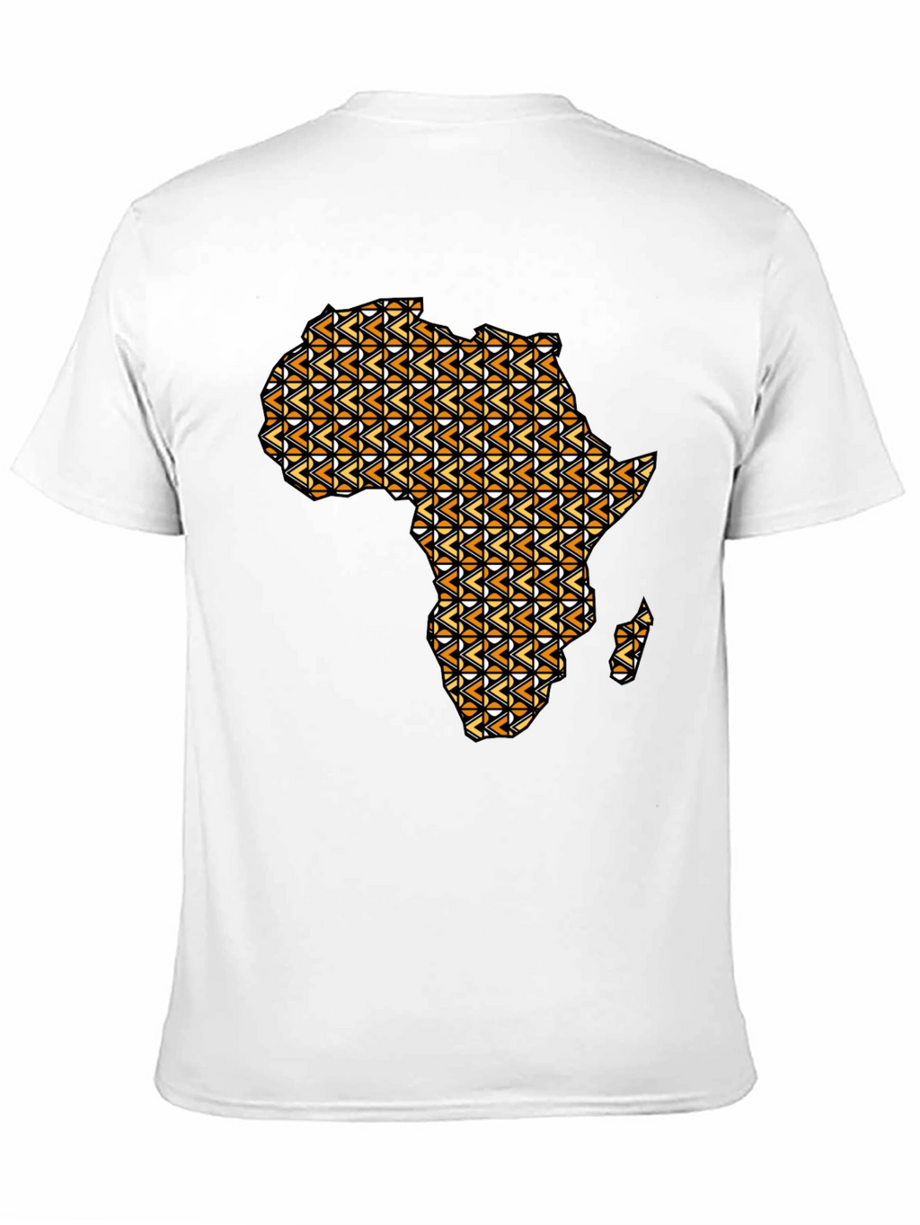 Africa Map Print Black T-Shirt