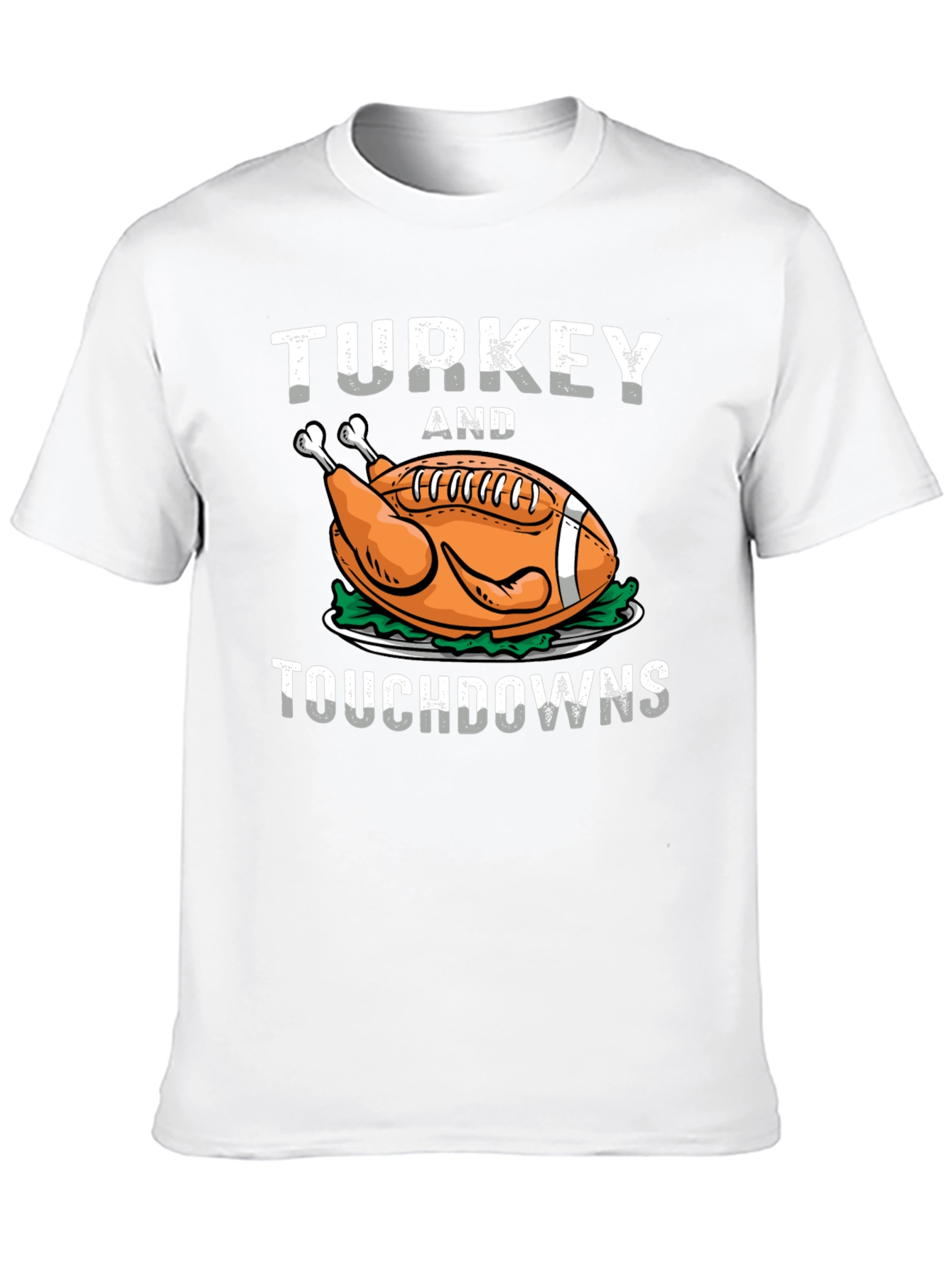 Turkey and Touchdowns T-Shirt - Football Thanksgiving