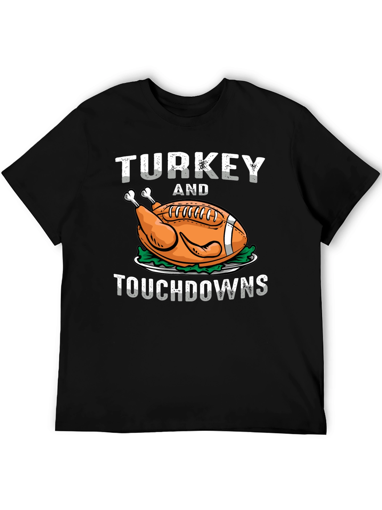 Turkey and Touchdowns T-Shirt - Football Thanksgiving