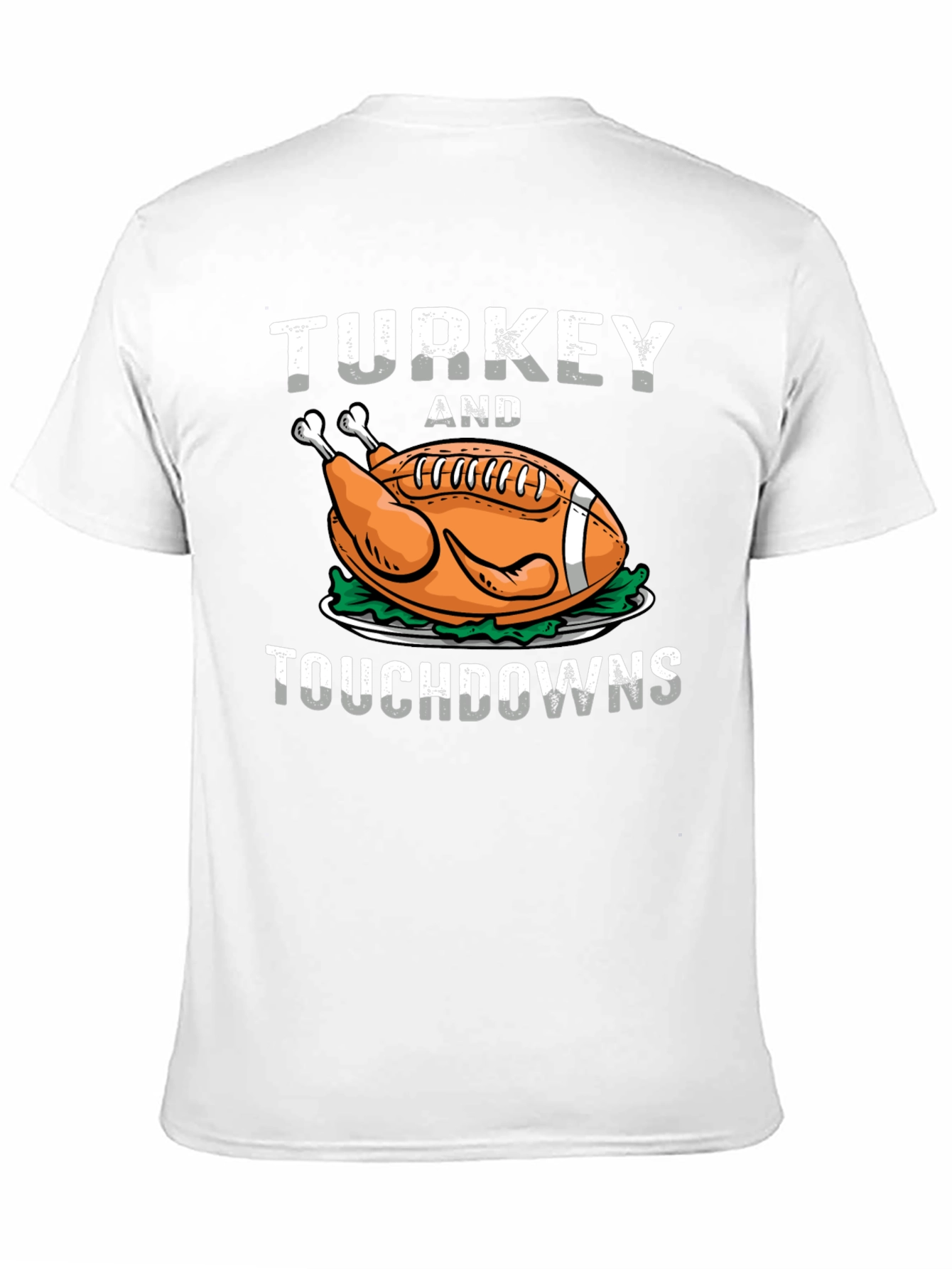 Turkey and Touchdowns T-Shirt - Football Thanksgiving