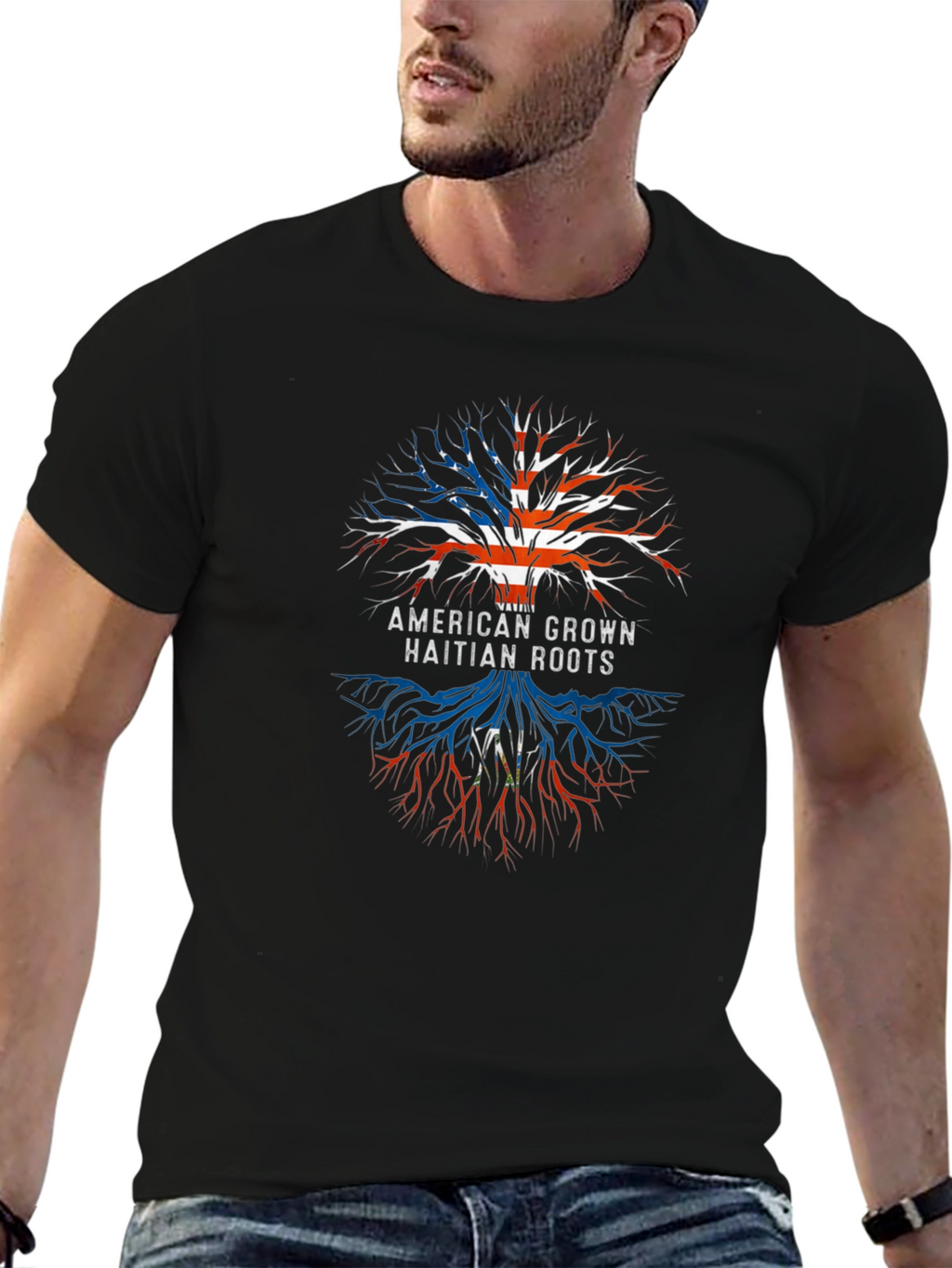 American Grown Haitian Roots T-Shirt