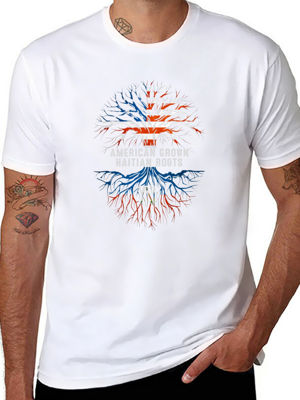 American Grown Haitian Roots T-Shirt