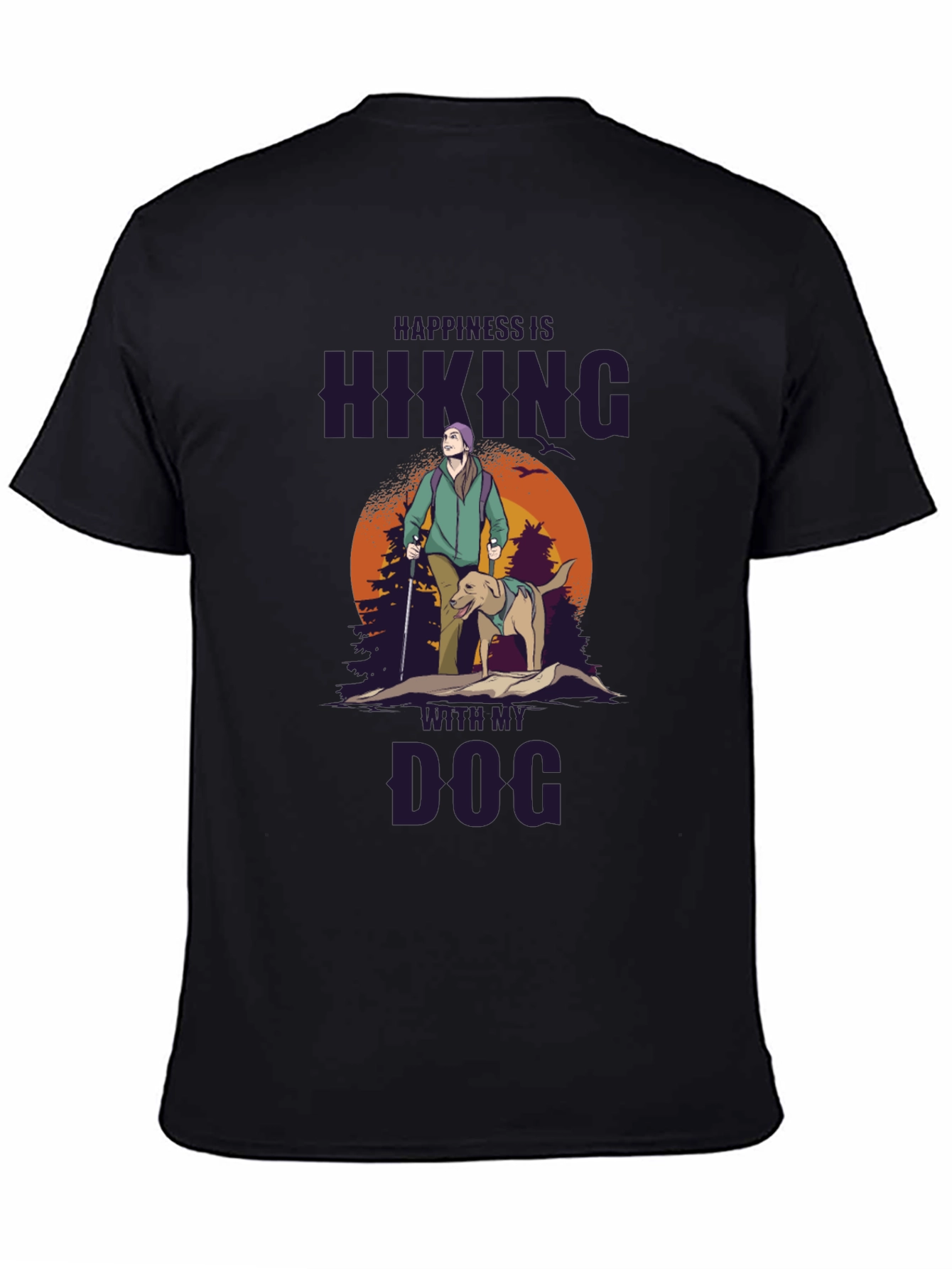 Hiking With Dog T-Shirt - Nature Adventure Tee