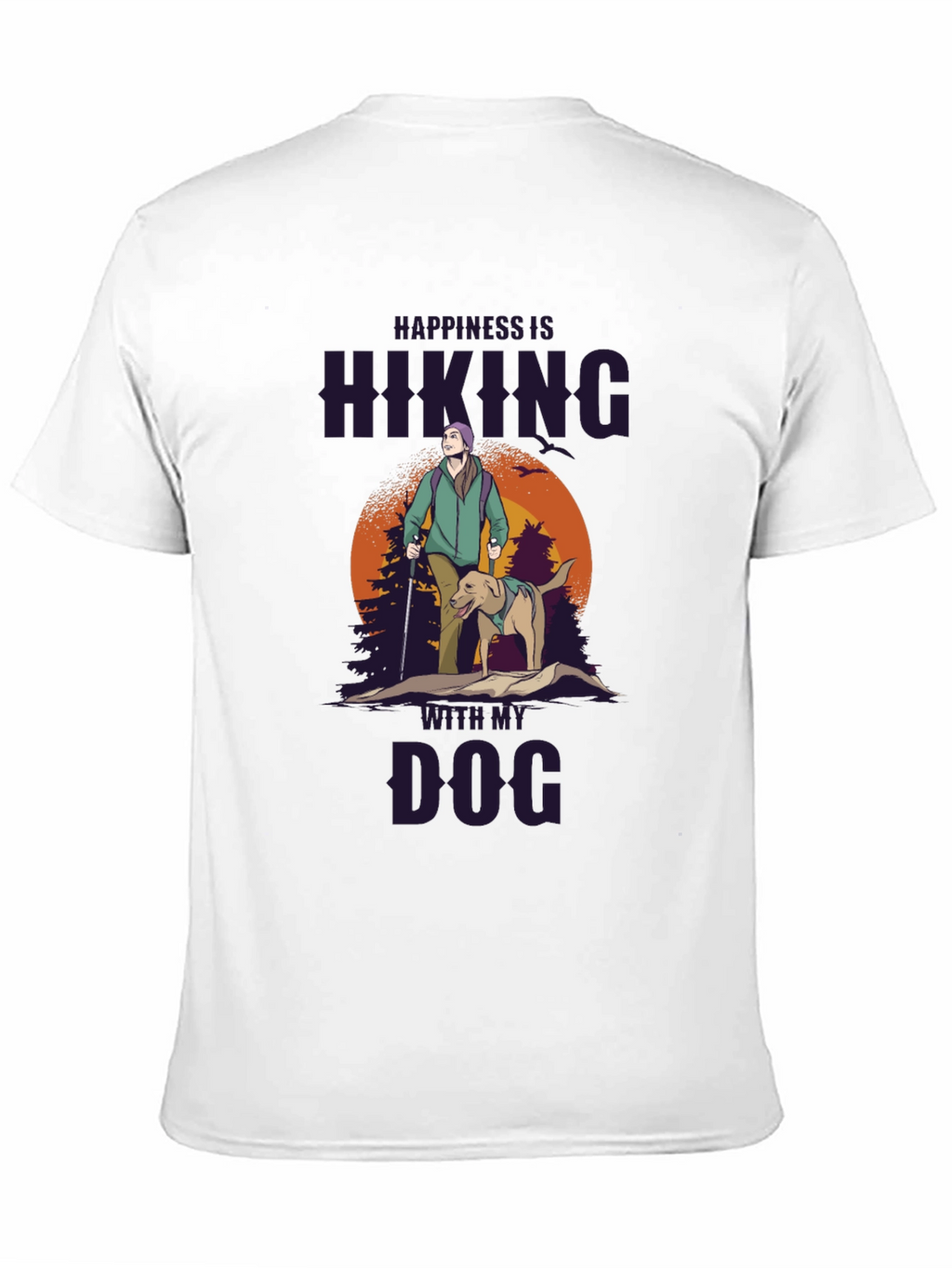 Hiking With Dog T-Shirt - Nature Adventure Tee