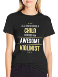 Awesome Violinist Dad T-Shirt