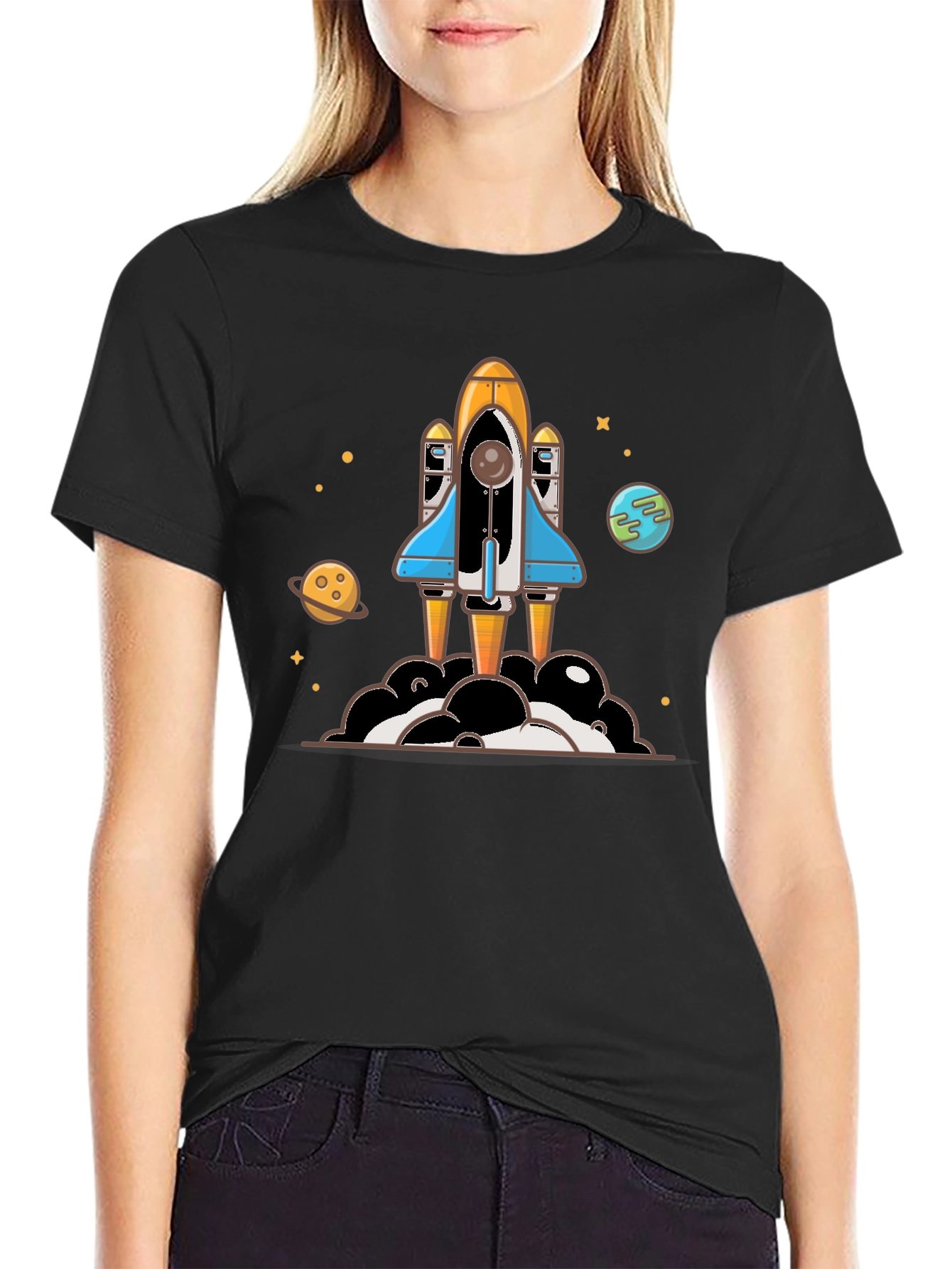 Rocket Launch T-Shirt - Outer Space Adventure!