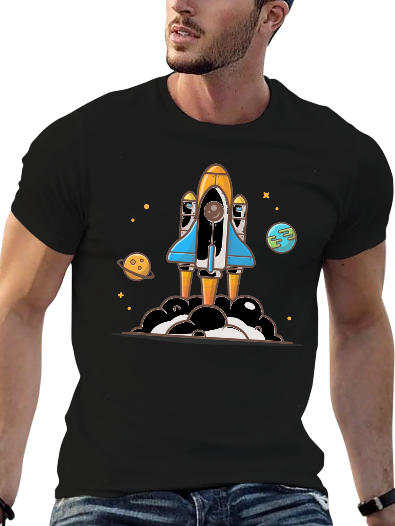 Rocket Launch T-Shirt - Outer Space Adventure!