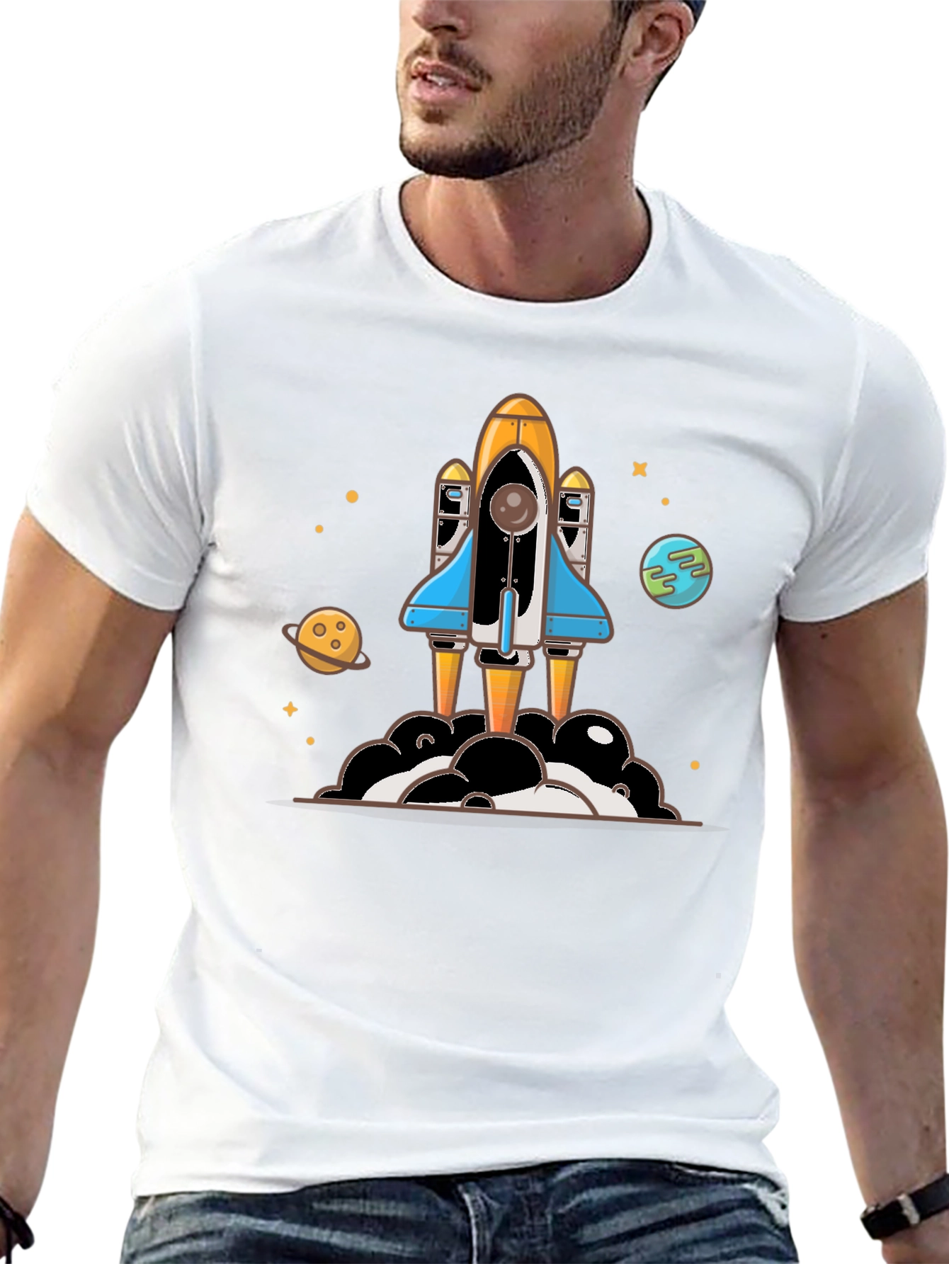 Rocket Launch T-Shirt - Outer Space Adventure!