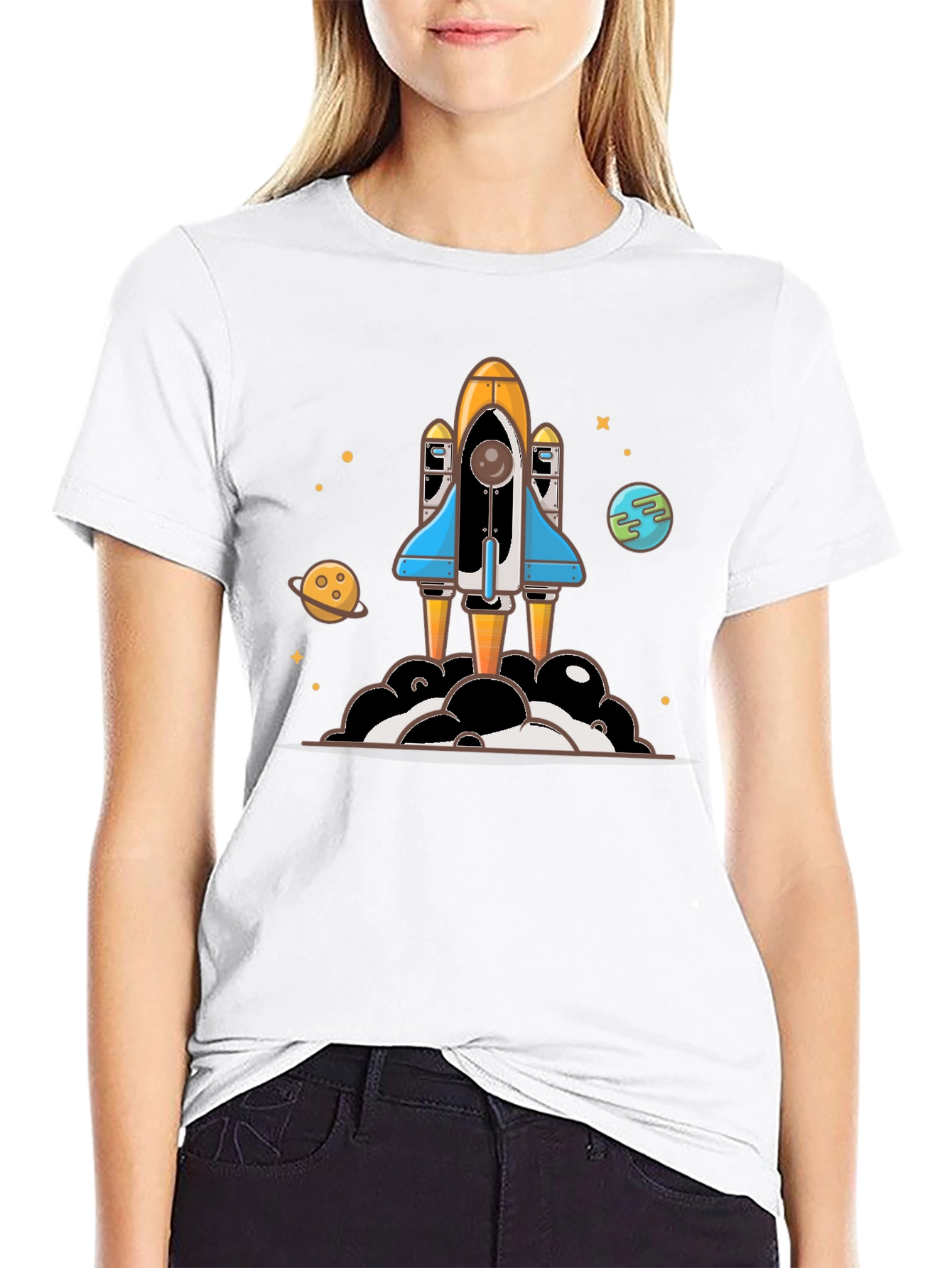 Rocket Launch T-Shirt - Outer Space Adventure!