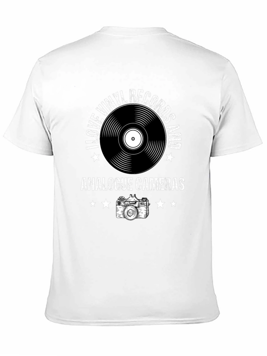 Vinyl & Camera T-Shirt - Music Photography Tee