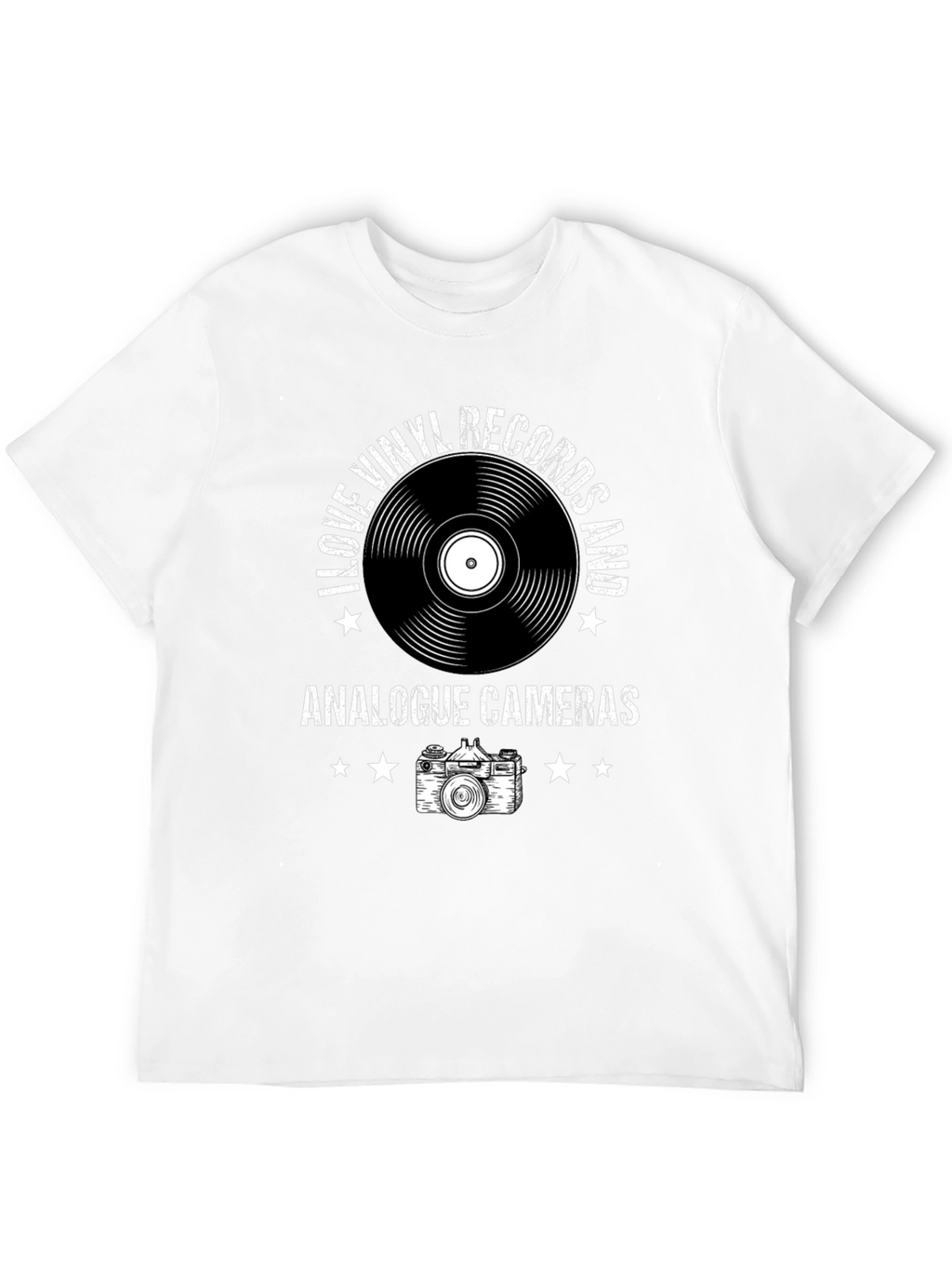 Vinyl & Camera T-Shirt - Music Photography Tee