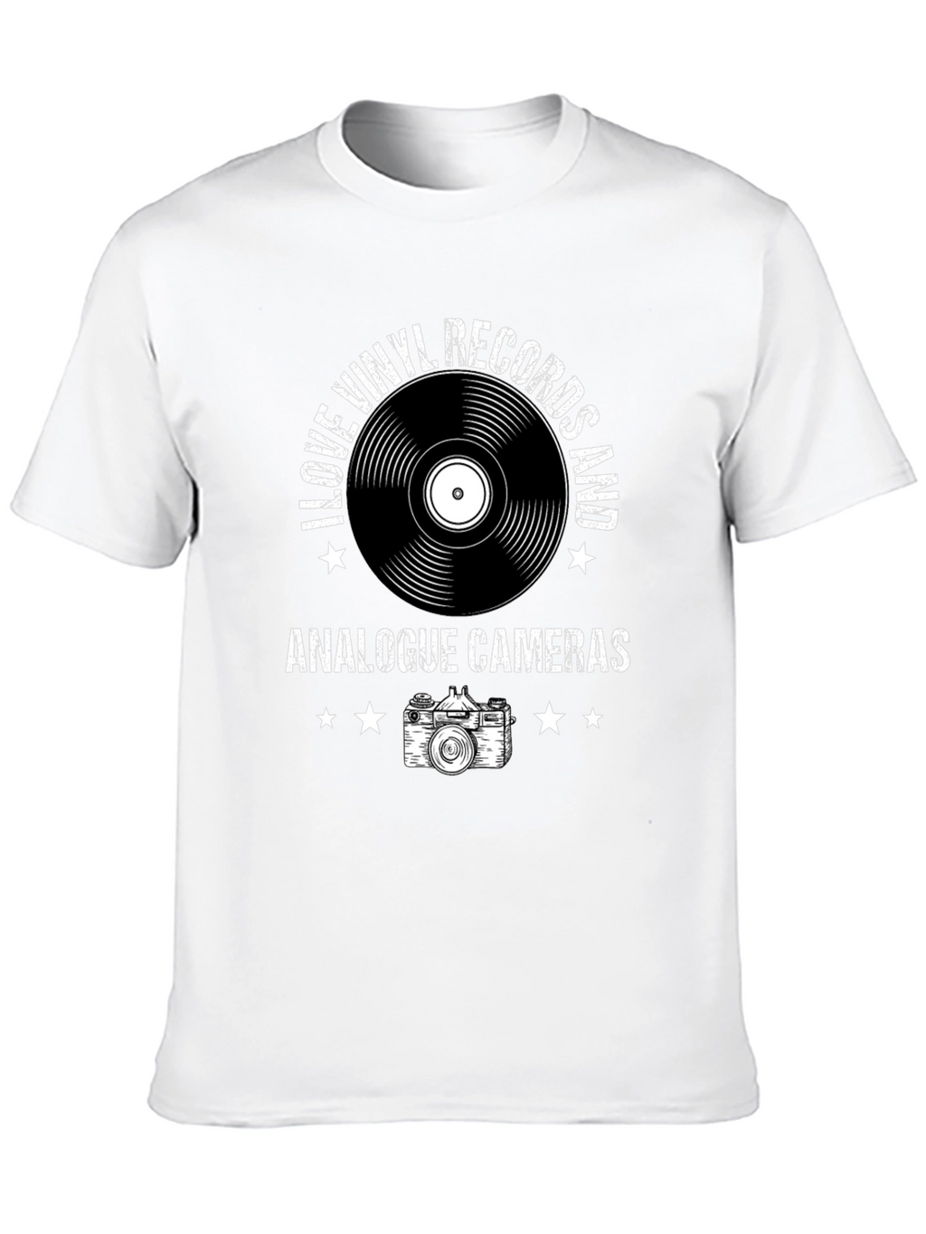 Vinyl & Camera T-Shirt - Music Photography Tee