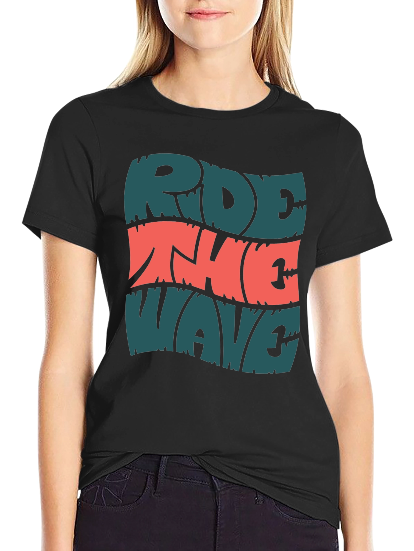 Ride the Wave Graphic Tee - Mens Short Sleeve T-Shirt