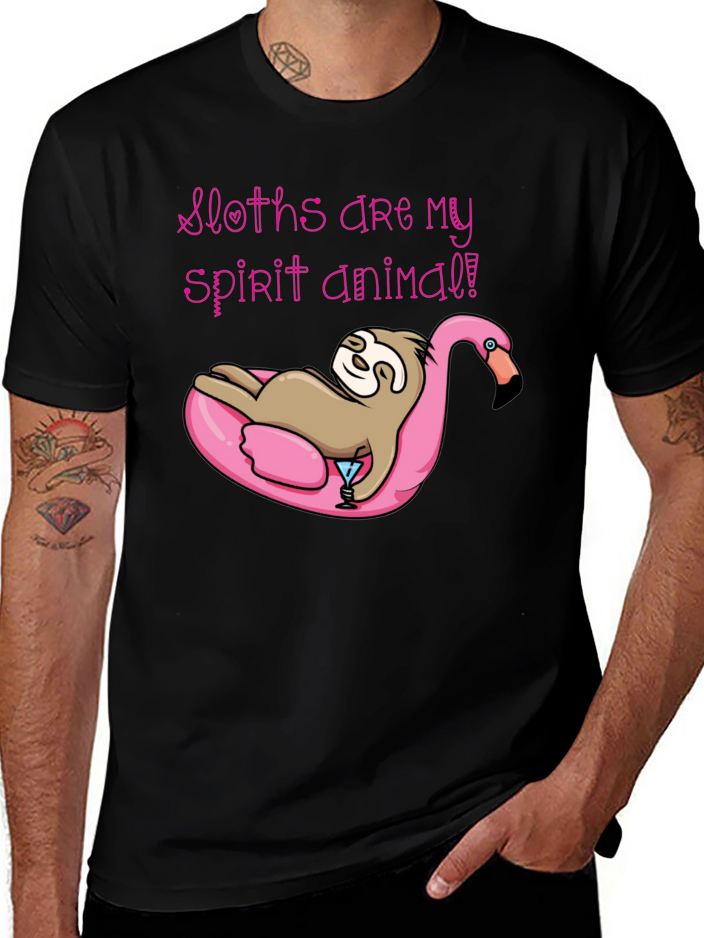 Sloth Spirit Animal Graphic Tee