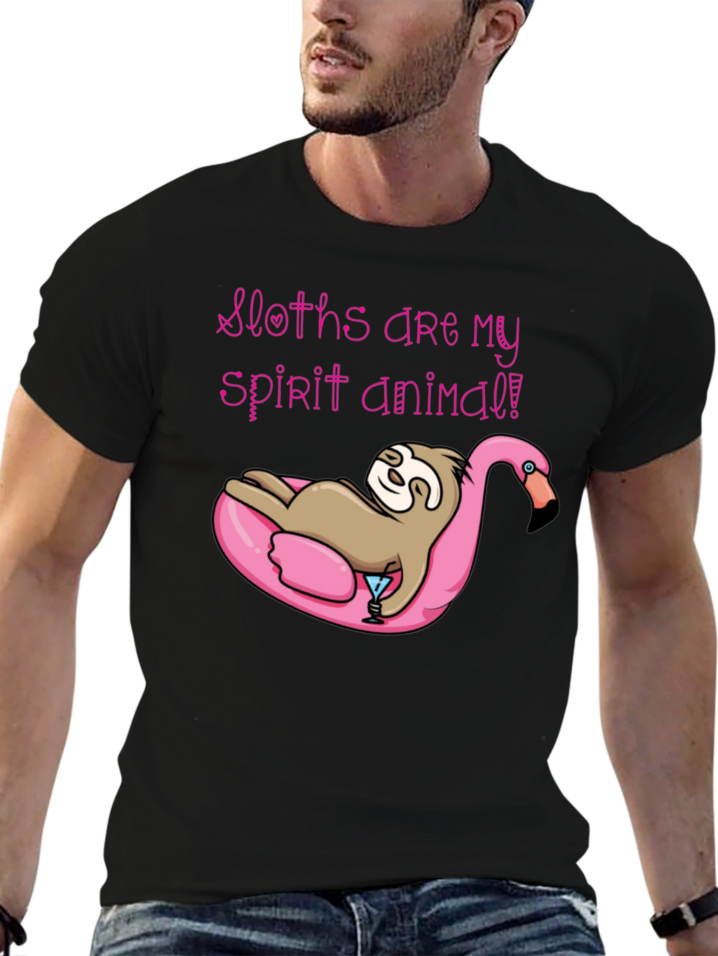 Sloth Spirit Animal Graphic Tee