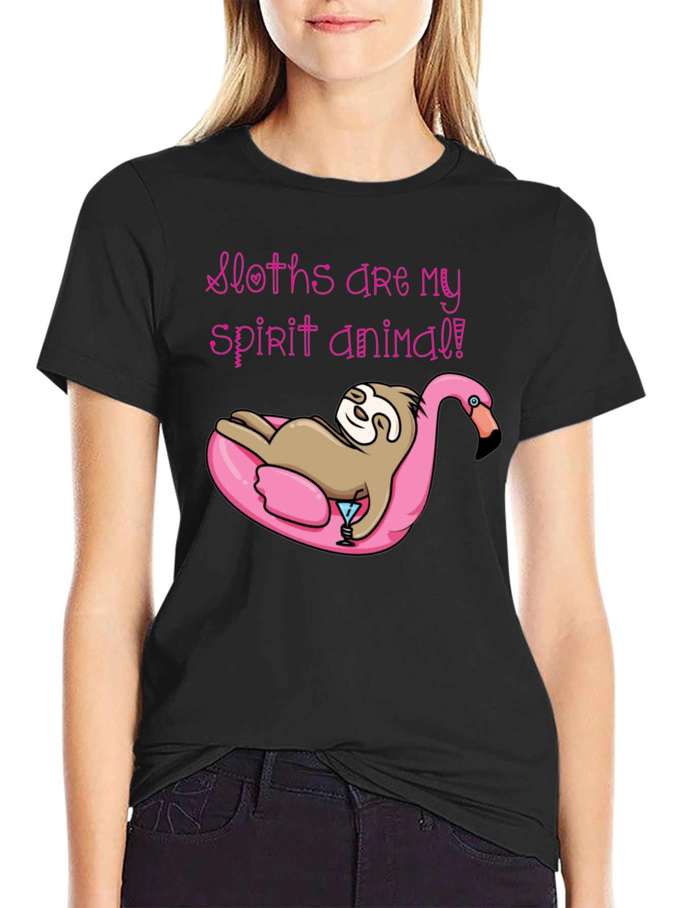 Sloth Spirit Animal Graphic Tee