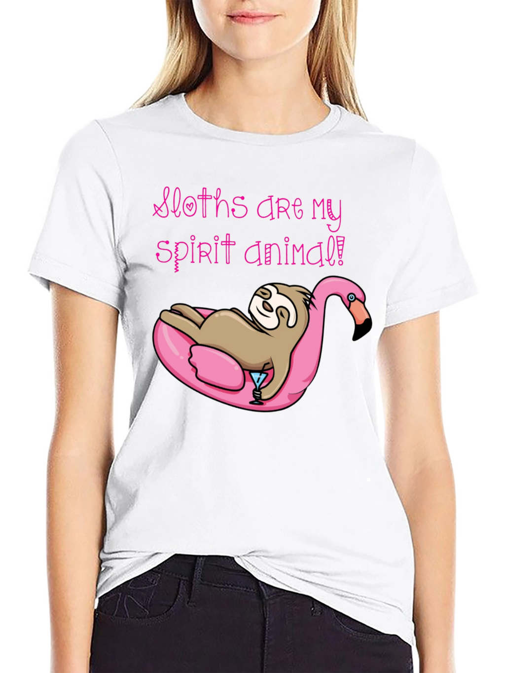 Sloth Spirit Animal Graphic Tee