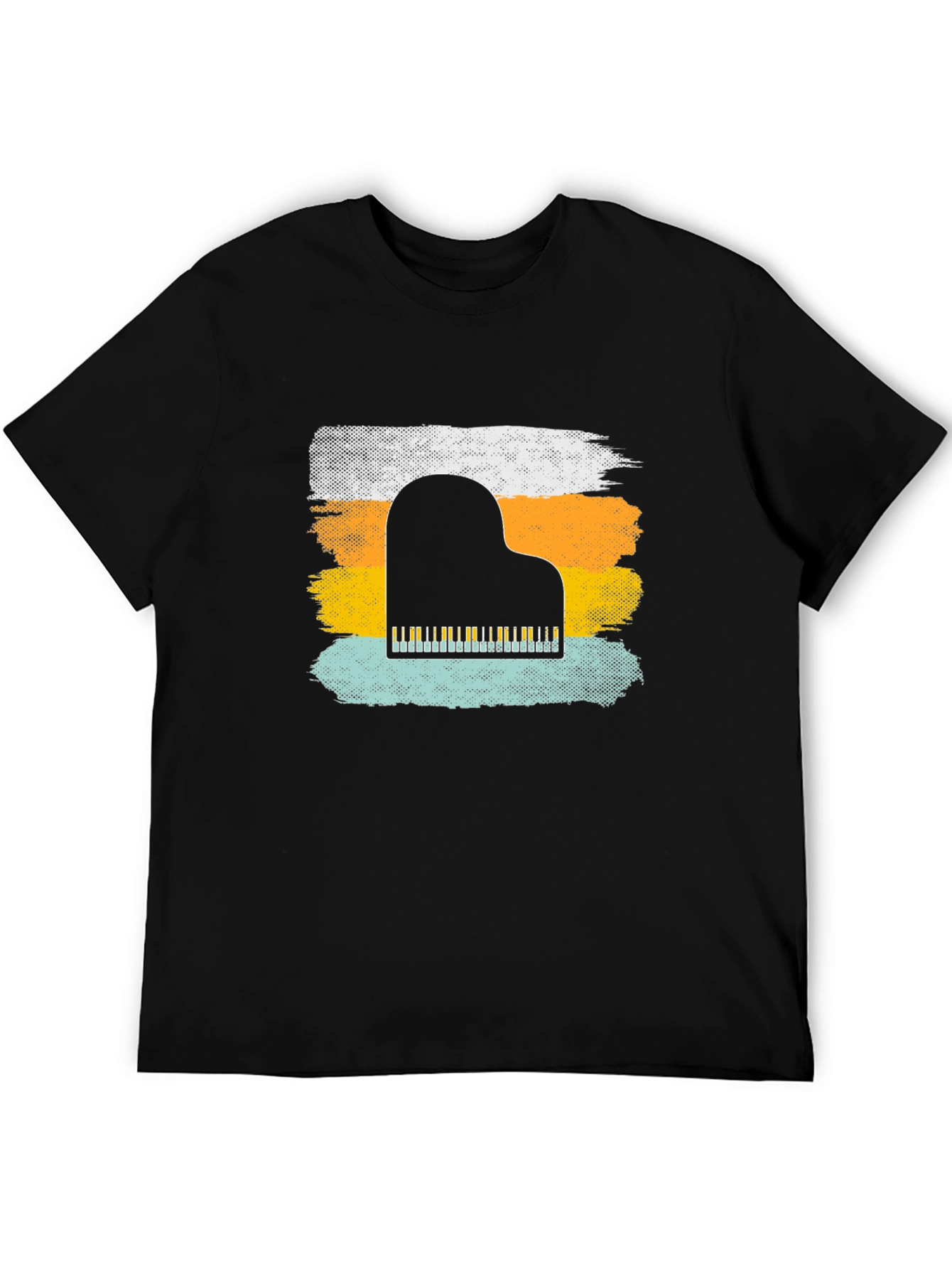 Retro Piano T-Shirt - Music Lover Tee