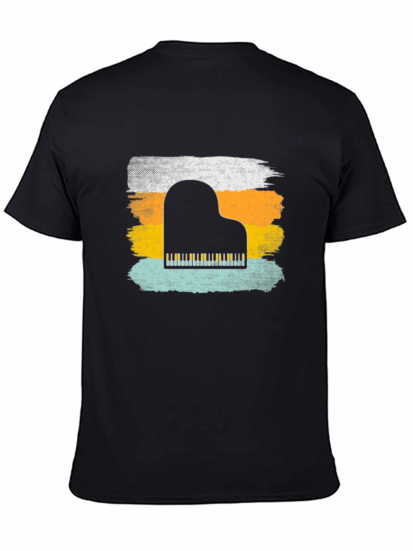 Retro Piano T-Shirt - Music Lover Tee