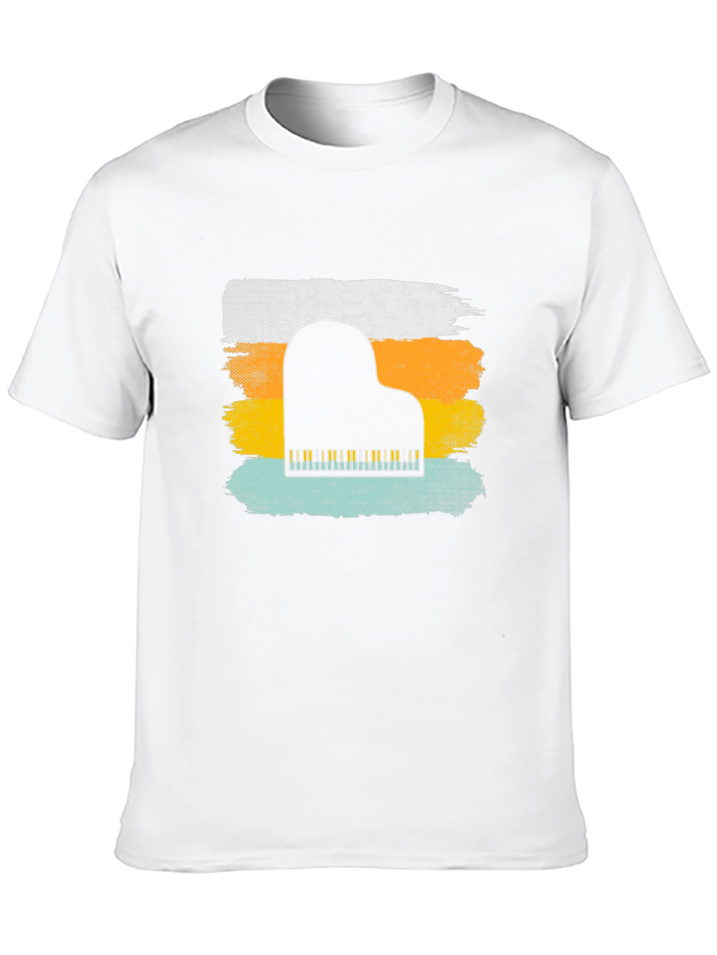 Retro Piano T-Shirt - Music Lover Tee