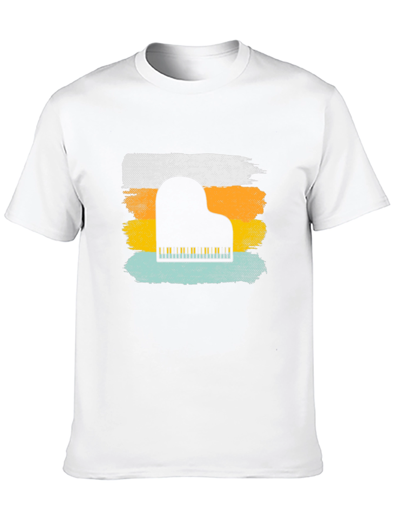Retro Piano T-Shirt - Music Lover Tee
