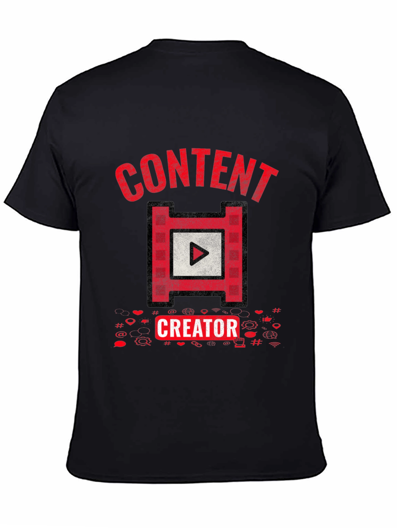 Content Creator Graphic Tee - Black