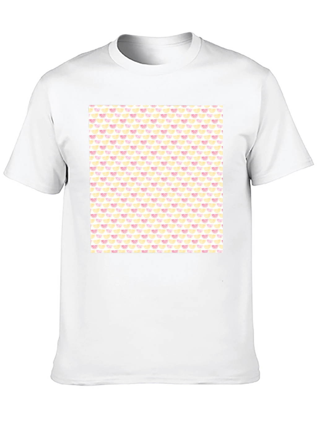 Trendy Fruit Print Black Tee