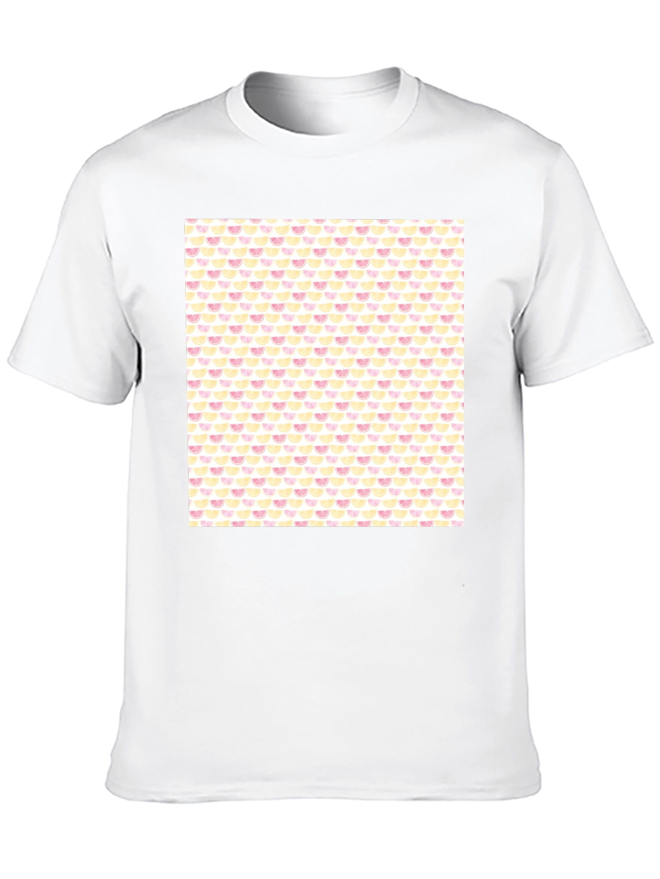 Trendy Fruit Print Black Tee