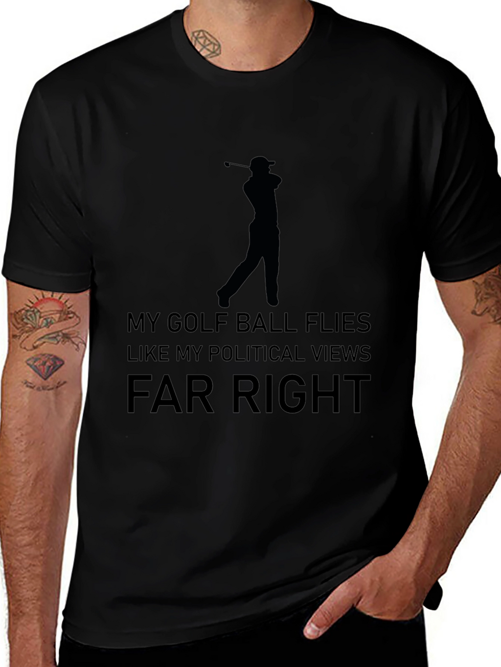 Funny Golf & Political Tee - Far Right T-Shirt